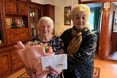Жительница Краснопахорского Прасковья Степановна Капитанова отметила 98 день рождения