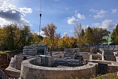 На строительстве храма в Красной Пахре завершился очередной этап работ нулевого цикла